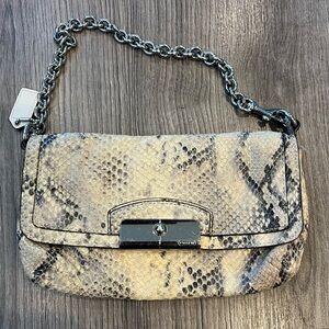 Coach Snakeskin Patterned Shoulder Bag